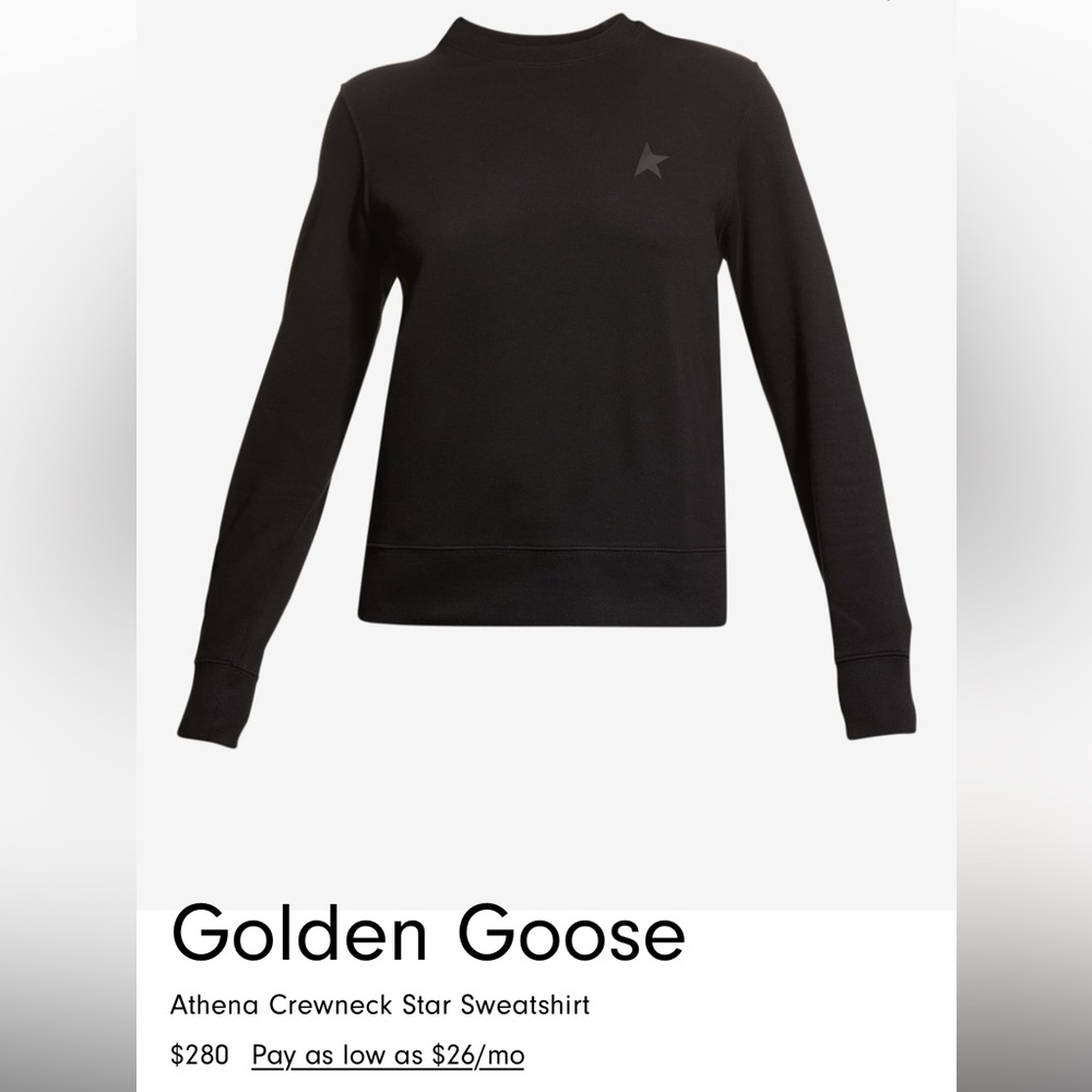 Golden Goose Athena Crewneck Star Sweatshirt